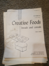 Vintage LOT of Creative Foods Breads Pie 4-H Foods Cookbook 1962 U of Minnesota - £17.04 GBP