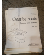 Vintage LOT of Creative Foods Breads Pie 4-H foods Cookbook 1962 U of Mi... - $55.05