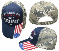 K&#39;s Novelties Keep America Great 2020 Trump USA Bill ACU Camouflage Navy Blue Em - £7.93 GBP