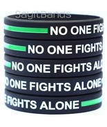 No One Fights Alone Wristband with Thin GREEN Line - Wholesale Bracelet ... - €5,79 EUR+
