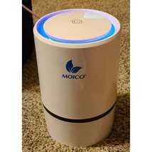 MOICO Air Purifier for Home and Bedroom with True HEPA Filter, USB Portable - £21.92 GBP