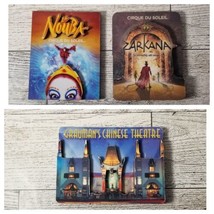 Cirque Du Soleil ZARKANA &amp; LA NOUBA Magnets Wood Plus Grauman&#39;s Chinese ... - $22.87