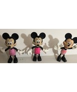 Minnie Mouse Bowtique Figures Lot Of 3 Toy T5 - $19.79