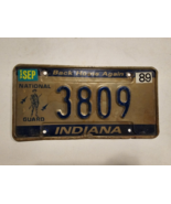 Indiana 1989 &quot;National Guard&quot; License Plate - BACK HOME AGAIN - VTG - MI... - $25.96