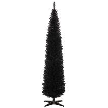 HOMCOM 8&#39; Black Slim Artificial Pencil Christmas Tree - $133.95 CAD