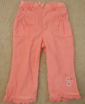 Baby Girls Corduroy Pants 18 Months Pink Elastic back Waistband - £3.89 GBP