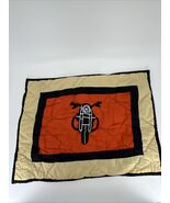 Vtg Patch Magic Motorcycle Quilted Sham Toss Pillow Cover Auto Racing Ou... - $316.56 MXN