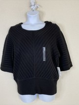 NWT a.n.a. Womens Size XL Black Knit Sweater 3/4 Sleeve Scoop Neck - £6.12 GBP