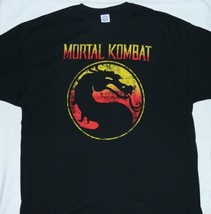 Mortal Kombat Video Game Name Over Distressed Dragon Logo T-Shirt NEW UN... - £11.59 GBP+