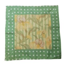 Vtg April Cornell Pillow Cover Sham Square Throw Shabby Cottagecore Garden Party - $19.79