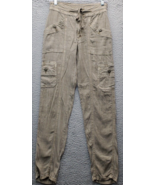 American Eagle Outfitters Cargo Pants Womens Green High Waist Drawstring... - $357.63 MXN
