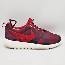 NIKE Roshe Run Camo Sneakers in Red Black (Women&#39;s Size 8) 599432-600 - $29.65