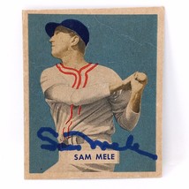 1949 Bowman #118 Sam Mele RC Rookie Red Sox SIGNED AUTO - $29.95