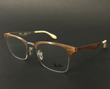 Ray-Ban Eyeglasses Frames RB6360 2920 Copper Brown Square Full Rim 49-20... - $51.21