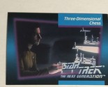 Star Trek Next Generation Trading Card 1992 #61 Three Dimensional Chess - $1.97