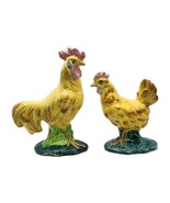 Stangl Pottery Birds Yellow Hen Rooster 3445 and 3446 Chicken Vintage 1945 - $119.00