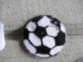 Small Unused Embroidered Patch Soccer Ball - £10.95 GBP