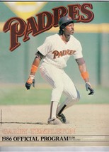 1986 MLB San Diego Padres Magazine Program VS St. Louis Cardinals Scored - $29.70
