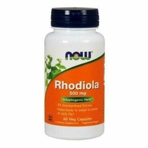 Rhodiola 500 mg - 60 Vegetarian Capsules by NOW - £20.34 GBP