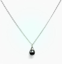 Black Tahitian Pearl Necklace - £102.31 GBP