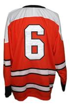 Any Name Number St Catharines Teepees Retro Hockey Jersey New Orange Any Size image 2