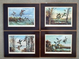 Lot Of 4 Vtg Pimpernel Placemats Goose Mallard Duck 7.5” X 8.5” Made In England - £25.69 GBP