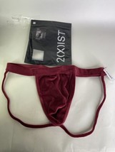 2xist Sexy Sliq Velour Ultra Low Rise Jock Strap Raspberry Fudge Red Men... - $30.00