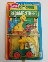 Vtg Sesame Street Muppets Big Bird Mail Truck Mailman Hasbro Die Cast 1982 - £15.62 GBP