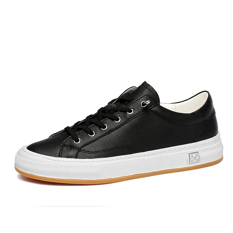 Genuine Leather Men Casual Shoes Comfortable Men Sneakers Fashion Versat... - $90.84