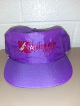 Vintage Kmart Texaco Havoline Racing Snapback Cap Hat Purple - £39.30 GBP