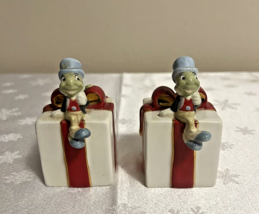 Disney  Jiminy Cricket Christmas Salt and Pepper Shakers - $19.79