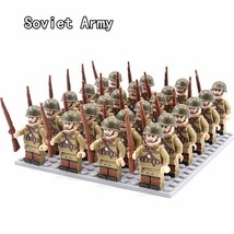 24pcs/Lot Military Soldiers Building Blocks Set Action Figures Bricks Toys #DBG - £17.51 GBP