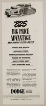 1941 Print Ad Dodge Cars with Fluid Drive Lowest Priced $825 Price Advan... - £9.30 GBP