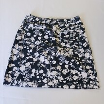 Tape Measure D2ABMF93T Women’s Black/White Floral Stretch Skirt Size 14 Waist 30 image 14