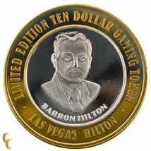 Barron Hilton Las Vegas Hilton Casino Game Token .999 Silver Limited Edi... - $66.50
