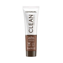 COVERGIRL Clean Invisible Foundation Makeup, Dewy &amp; Glowy Natural Finish, - $10.99