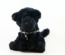 Adventure Planet Plush Panther Green Eyed Black Stuffed Animal With Harness 8&quot; - £7.82 GBP