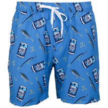 Busch Light Fishing Day Swim Board Shorts Blue - £36.96 GBP+