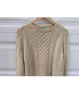 Vintage John Molloy sweater Size L/XL? Pure Virgin Wool Fisherman Ireland - $80.18