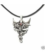 NEW MYSTICA ACCESSORY PERCHING DRAGON CROSS NECKLACE - £10.14 GBP