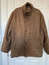 Vintage Yves Saint Laurent Pour Homme Brown Bomber Jacket Full Zip Butto... - £118.14 GBP