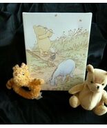 CLASSIC WINNIE THE POOH BABY NURSERY CANVAS WALL ART TIGGER RATTLE POOH ... - $19.79
