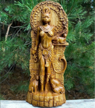 Bastet statue, Cat Goddess, Egyptian gods, Wood carved altar statue Paga... - £77.87 GBP