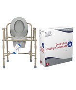 Dynarex 3-in-1 Drop-Arm Commode Free-Standing/Over-Toilet 300 lb. Capaci... - €94,85 EUR