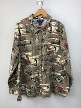 Duck Hunters Hunting Dog Duck Boat Print Shirt Denim Co. Mens 3X 100% Co... - £23.56 GBP