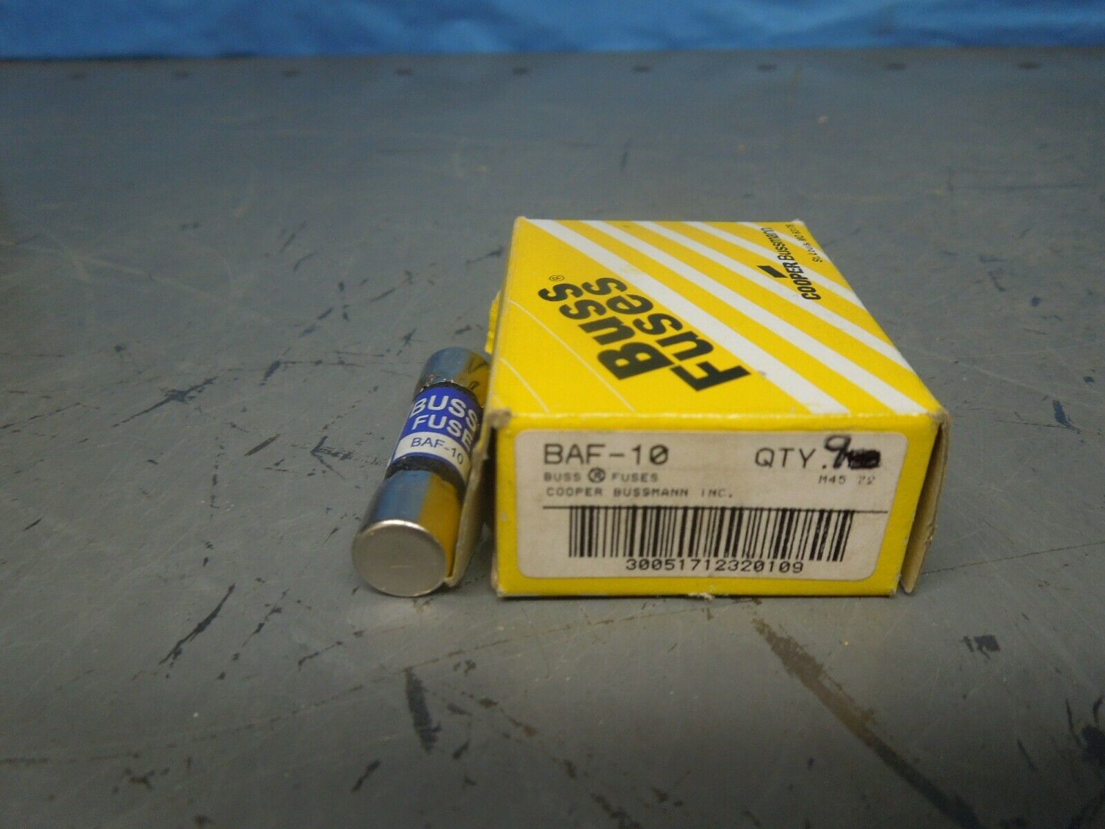 Cooper Bussmann BAF-10 Class CC Fuse 10A 250VAC Surplus Box of 9 - $28.00
