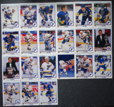 1990-91 Upper Deck UD St. Louis Blues Team Set of 21 Hockey Cards - $9.00