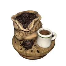 Yankee Candle Jar Topper Fits Medium Jars Coffee Theme Beans And Brew - $9.85