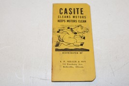 Vintage 1946 Castle Cleans Motors Advertising Calendar Notepad Decimals ... - $7.91