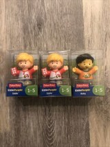 Fisher Price Little People Figures (Lot Of 3) EDDIE, Qty2. Koby Qty1.  NEW - £9.49 GBP